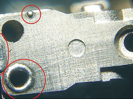 <a href='http://www.hnsnmzgyp.com/product/3.htm' class='text_a'>模具激光焊機(jī)</a>修復(fù)模具效果